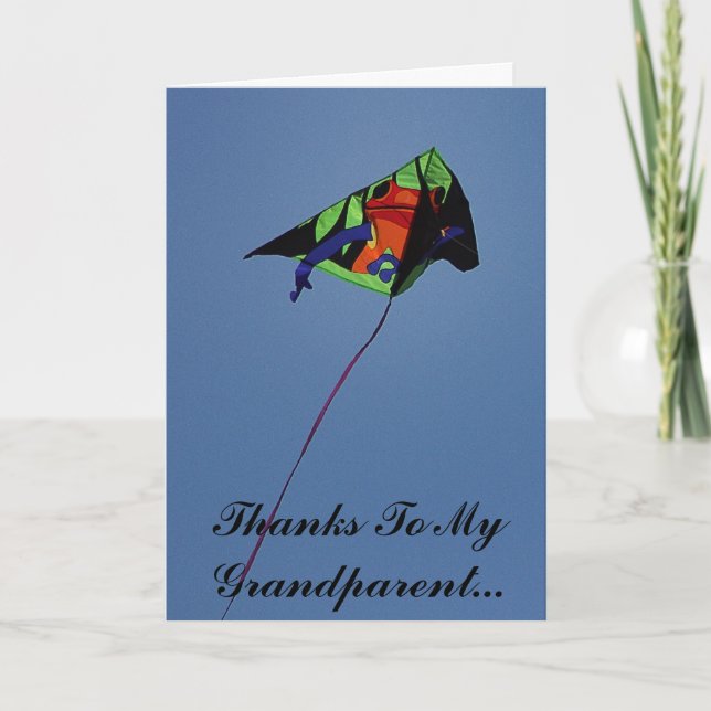Thanks to my grandparent thank you card (Front)