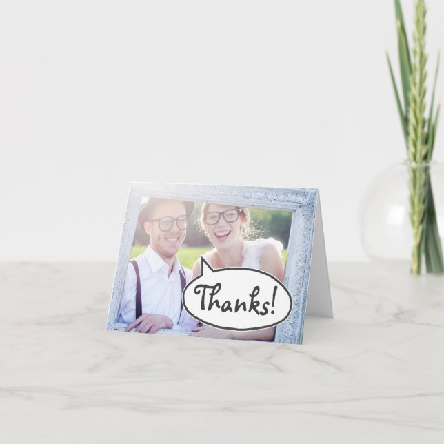 Thanks!  Word Bubble card (Front)