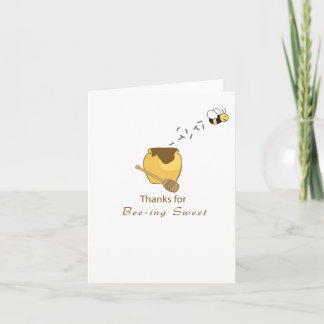 Thanks You Bee Card
