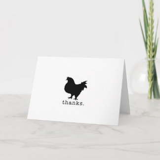 Thanks, you’re the Breast. Chicken Thank You Card