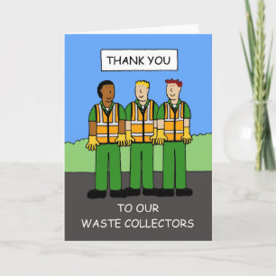 Thanks You to Waste Collectors Card
