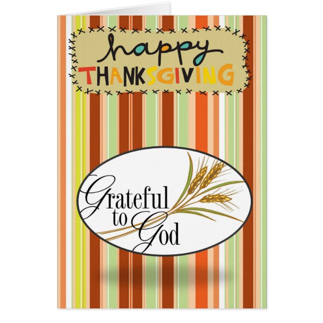 Thanksging Greeting Card (Front)