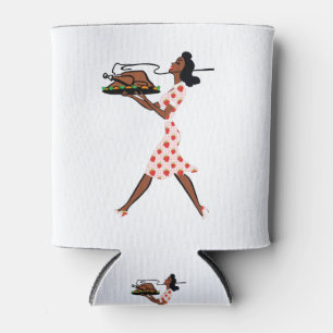 thanksgiving 1950s black housewife can cooler