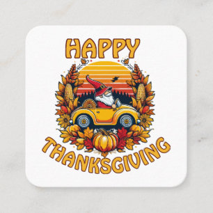 Thanksgiving 2023 square business card