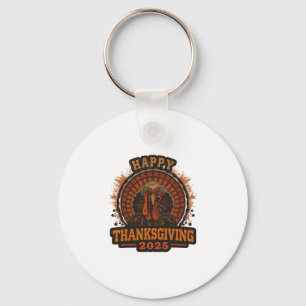 Thanksgiving 2025 Family Matching Funny Retro Turk Key Ring