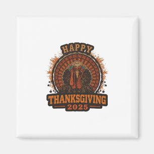 Thanksgiving 2025 Family Matching Funny Retro Turk Magnet