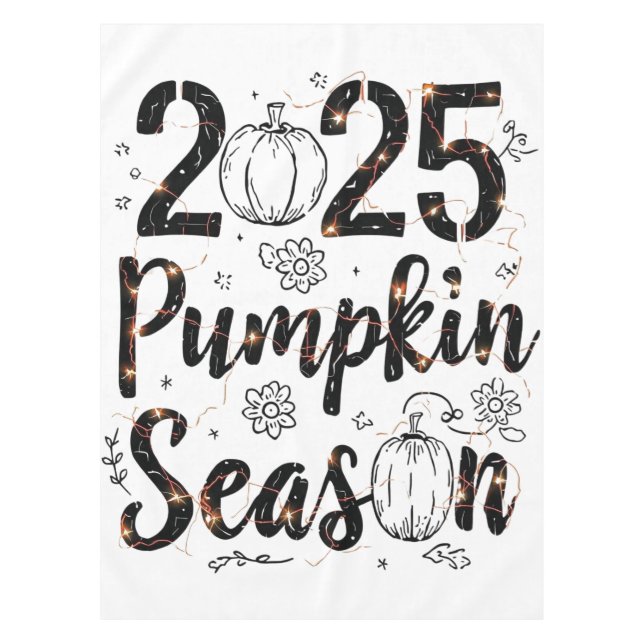 Thanksgiving 2025 – Pumpkin Season Tablecloth (Front)