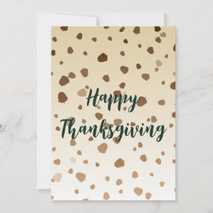 Thanksgiving Acorns Flat Card