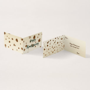 Thanksgiving Acorns Folded Card