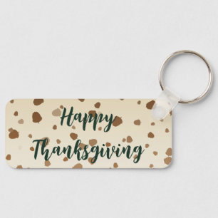 Thanksgiving Acorns Key Ring