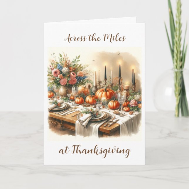 Thanksgiving Across The Miles Holiday  (Front)