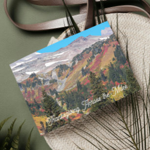 Thanksgiving Across the Miles Scenic Landscape Holiday Card