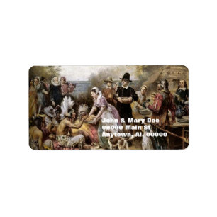 Thanksgiving Address Label