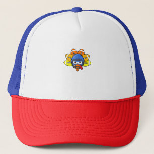Thanksgiving American Football Youth Shirt, Turkey Trucker Hat