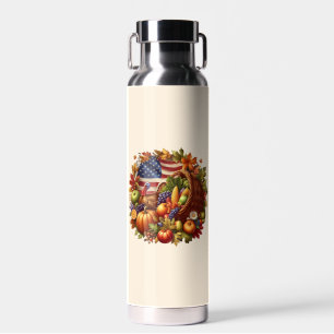 Thanksgiving/American/Turkey/Fall  Water Bottle
