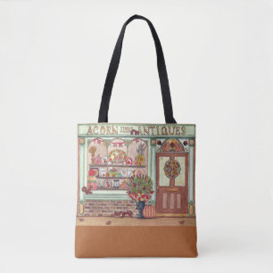 Thanksgiving Antique Shop Watercolor Tote Bag