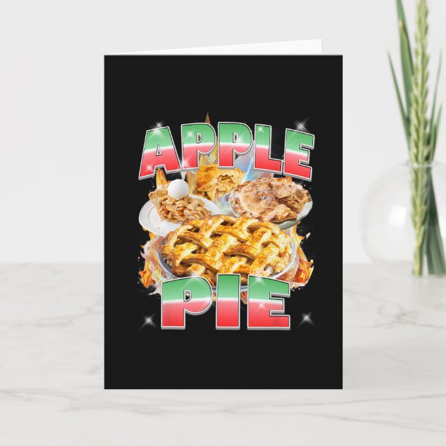 Thanksgiving Apple Pie Bootleg 90's Rap Rock Vinta Card (Front)