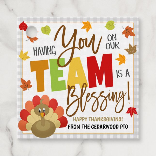 Thanksgiving Appreciation Tag (Front)