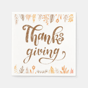 Thanksgiving Art Paper Placemat Napkin