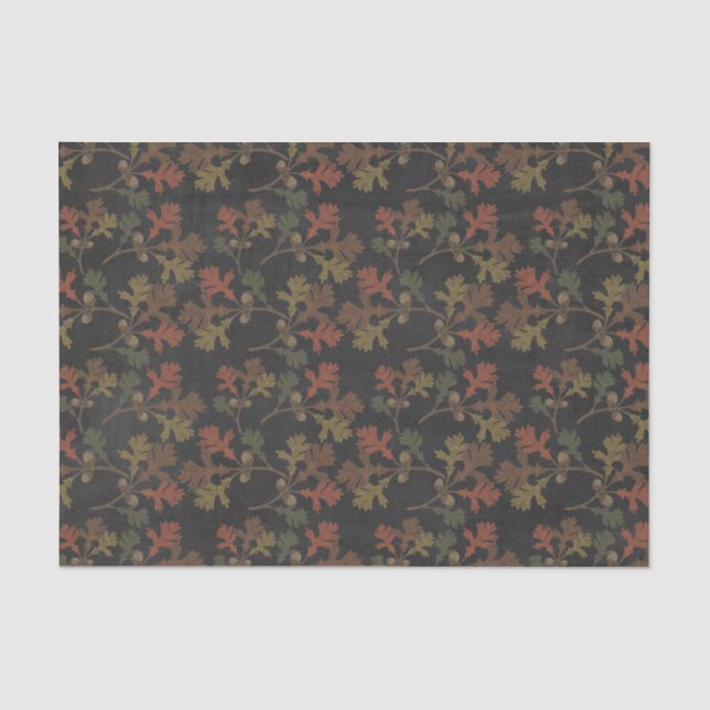 Thanksgiving Autumn Chalkboard Pattern Tissue Paper (Front)