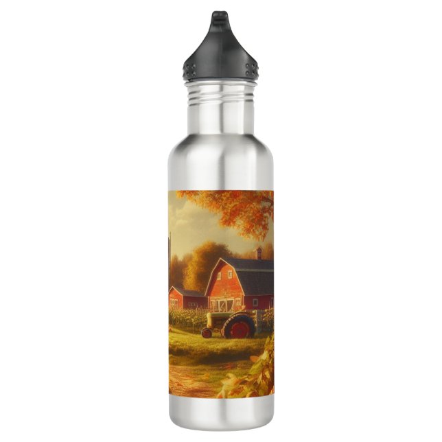 Thanksgiving/Autumn/Fall on the farm 710 Ml Water Bottle (Right)