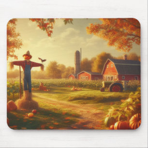 Thanksgiving/Autumn/Fall on the farm Mouse Mat