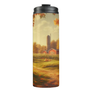 Thanksgiving/Autumn/Fall on the farm Thermal Tumbler