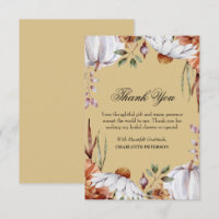 Thanksgiving Autumn Fall Season Bridal Shower