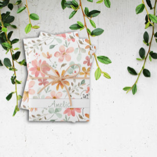 Thanksgiving  Autumn flower orange pattern name Wrapping Paper Sheet