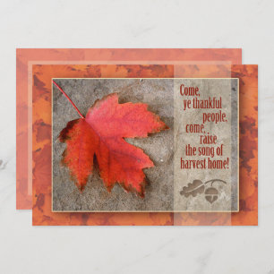 Thanksgiving   Autumn   Harvest Home Invitation