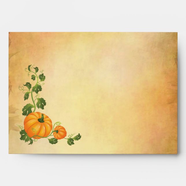 Thanksgiving, autumn harvest, pumpkins A7 Envelopes (Front)