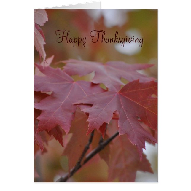 Thanksgiving ~ Autumn Leaves (Front)