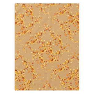 Thanksgiving Autumn Leaves Elegant Swirl Tablecloth