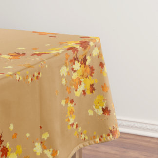 Thanksgiving Autumn Leaves Fancy Swirl Tablecloth