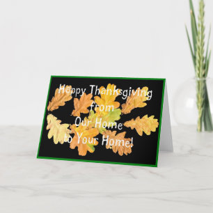 Thanksgiving 'Autumn Leaves' Greeting Card