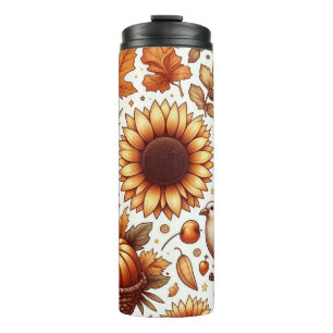 Thanksgiving Autumn Thermal Tumbler