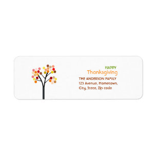 Thanksgiving Autumn Tree