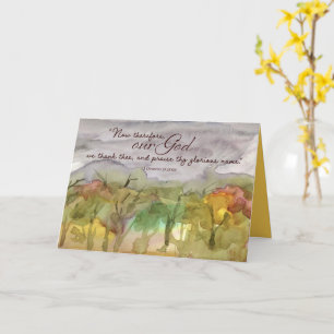 Thanksgiving Autumn Trees Chronicles Scripture Card