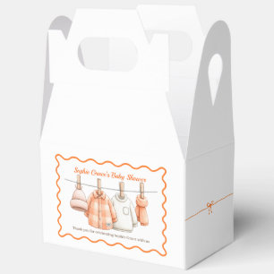 Thanksgiving Baby Shower Boy Cosy Clothesline Favour Box