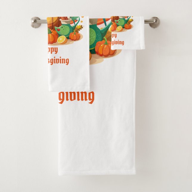 Thanksgiving Bath Towel Set (Insitu)