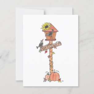 Thanksgiving Birdhouse Card
