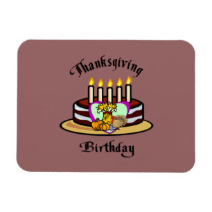 Thanksgiving Birthday Magnet