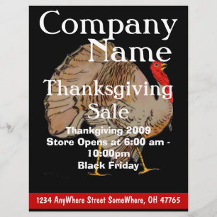 ThanksGiving Black Friday Sale Flyer