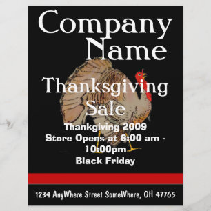 ThanksGiving Black Friday Sale Flyer