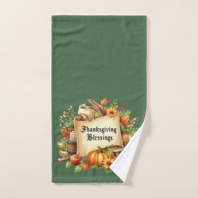 Thanksgiving Blessing Hand Towel (Hand Towel)