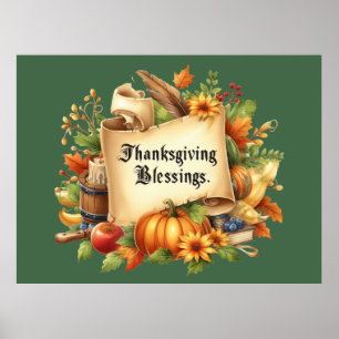Thanksgiving Blessing Poster