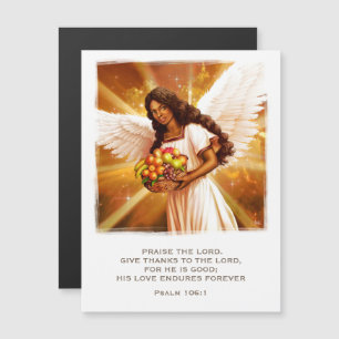 Thanksgiving Blessings. Angel Religious Magnetic Invitation