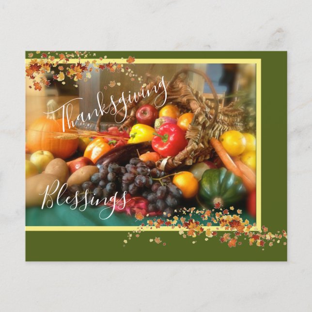 Thanksgiving Blessings background (Front)