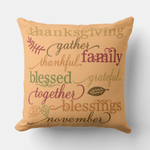 Thanksgiving Blessings Cushion