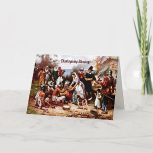 Thanksgiving Blessings. Fine Art  Holiday Card